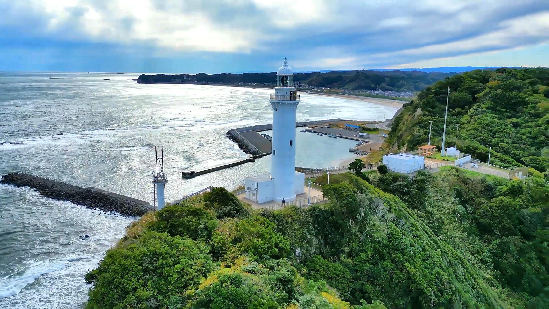 【塩屋岬と塩屋崎灯台】福島県いわき市～ドローン映像～ Fukushima Prefecture, Japan: A beautiful cape rebuilt after the earthquake