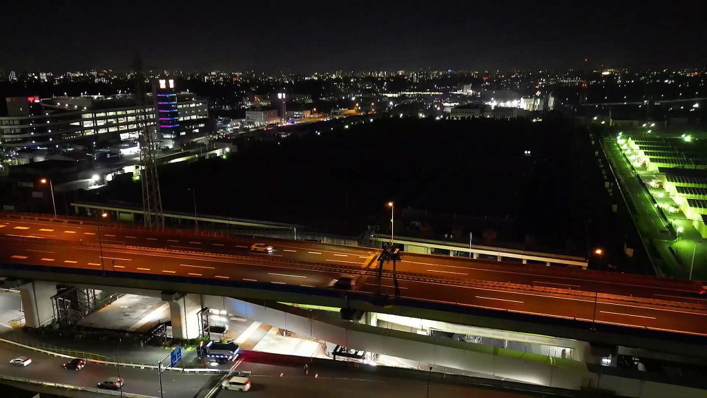 夜の幸魂大橋