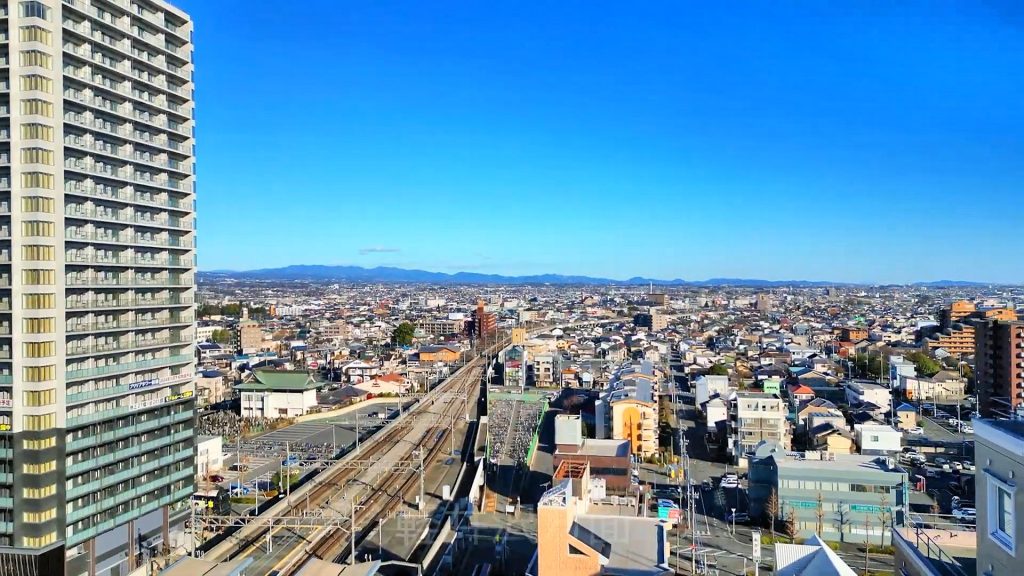 JR両毛線前橋駅から軽井沢方面の線路画像