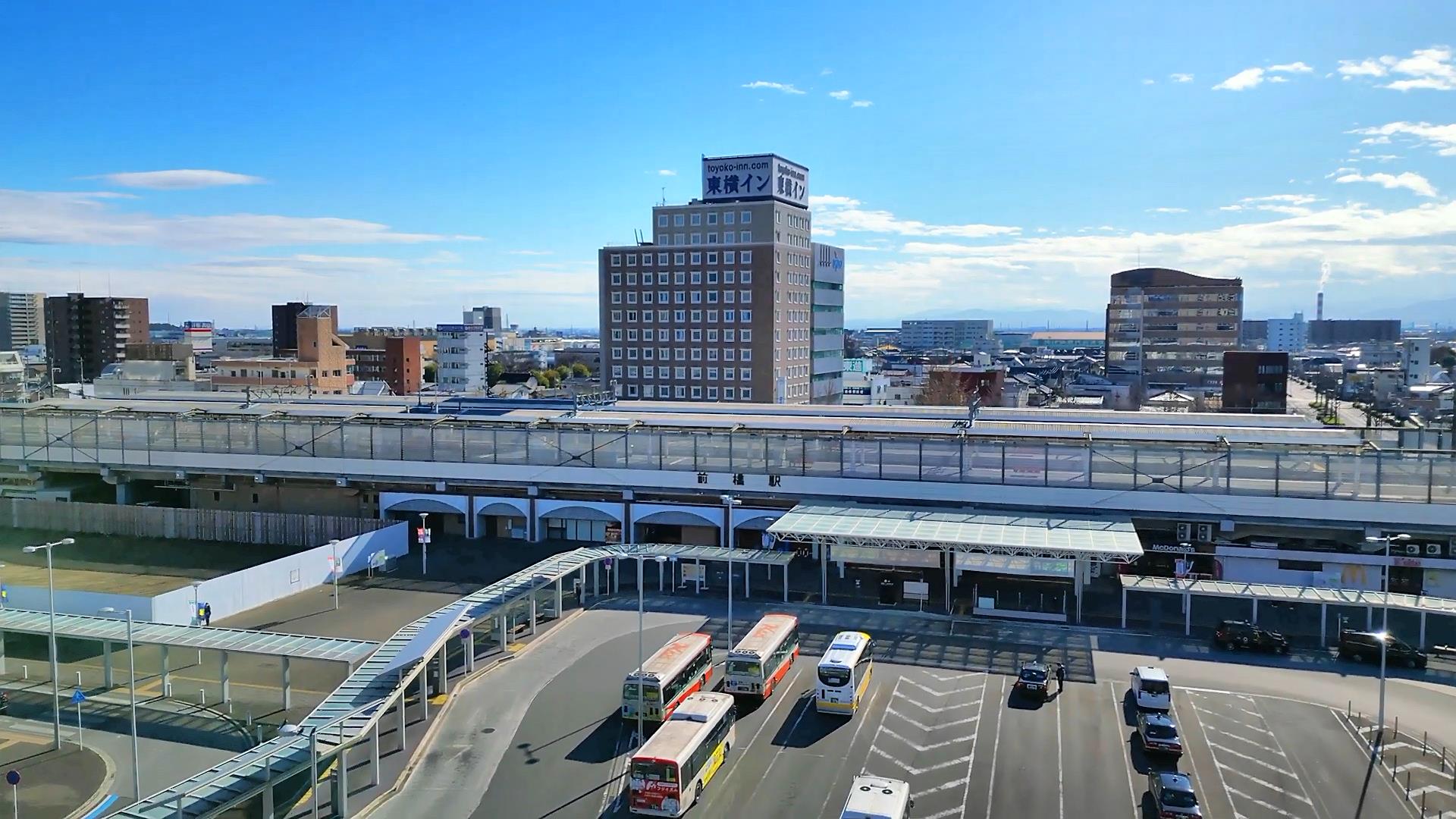 ドローン空撮 駅シリーズ【JR両毛線 前橋駅】